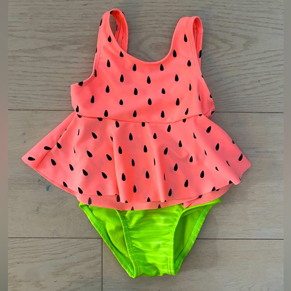 Cat & Jack Watermelon 2-Piece Swimsuit: 18 months